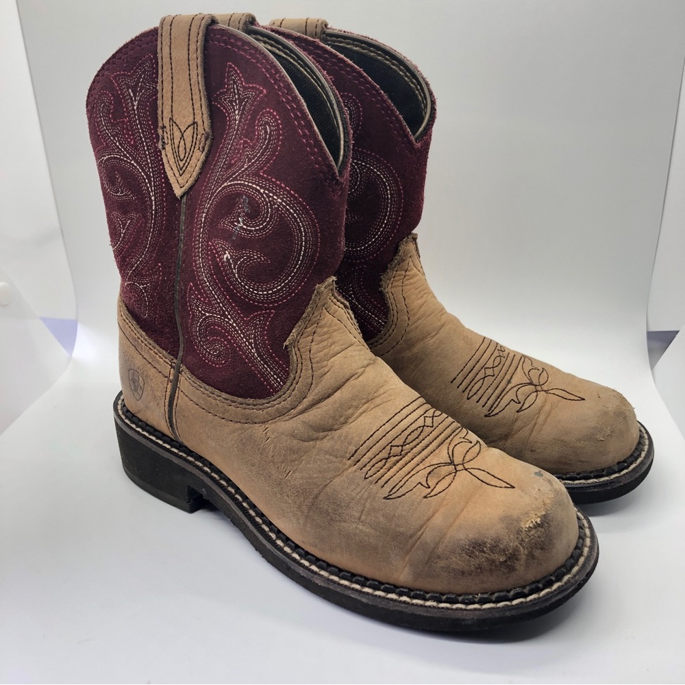 Ariat Leather Fatbaby Cowgirl Western Boots 10026116